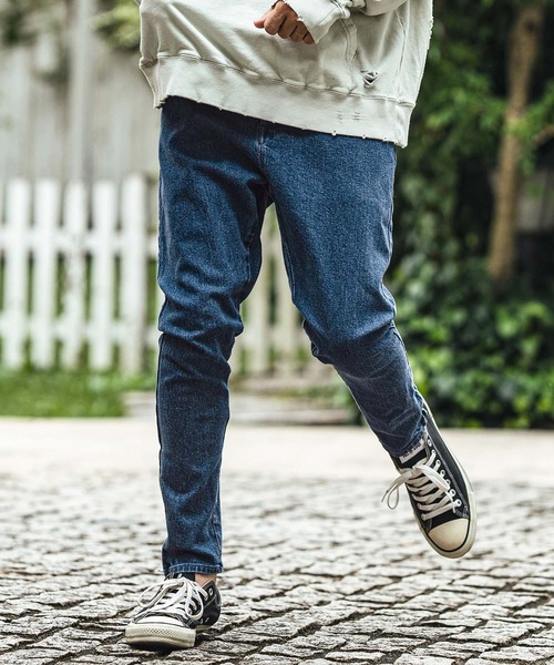 「CAMBIO」 スキニーデニムパンツ M ブラック メンズの画像