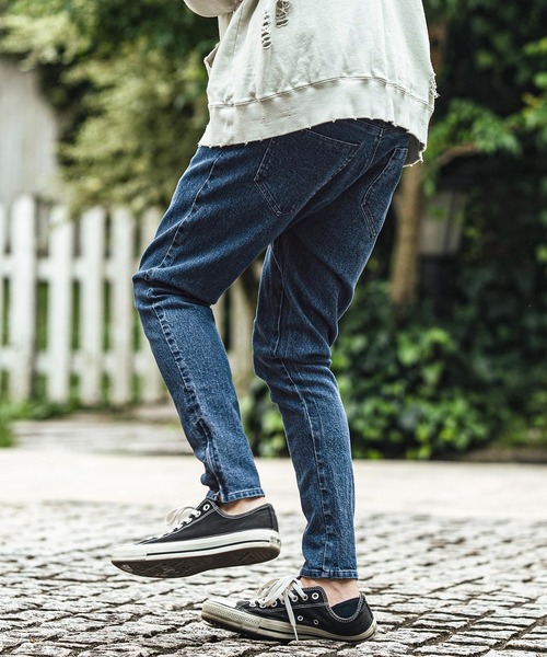 「CAMBIO」 スキニーデニムパンツ M ブラック メンズの画像
