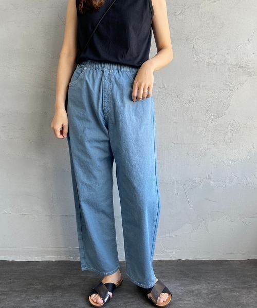 Danton（ダントン） デニムパンツ 38 ブルー レディース : ZOZOTOWN