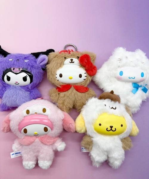 サンリオ ファインフェイス マスコット ぬいぐるみキーホルダー　3点セット sanrio（サンリオ） キーホルダー sanrio/サンリオキャラクターズ