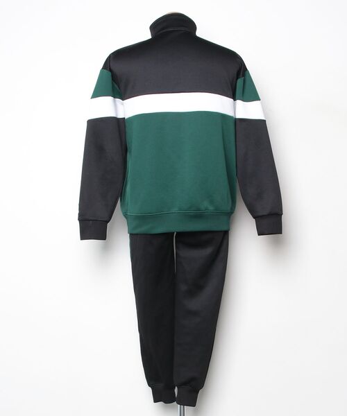 FILA（フィラ） セットアップジャージ M ブラック×グリーン メンズ