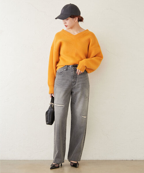 「GALLARDAGALANTE」 デニムパンツ 0 グレー レディース_画像5