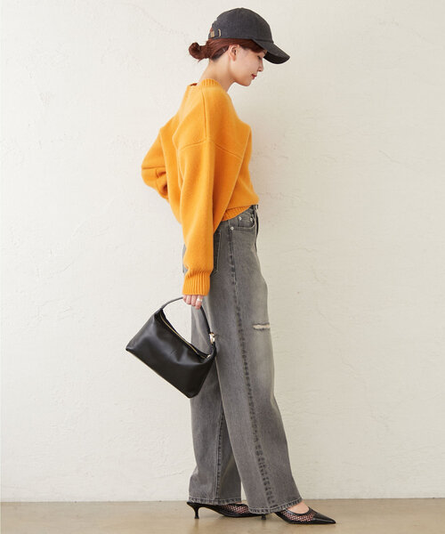 「GALLARDAGALANTE」 デニムパンツ 0 グレー レディース_画像6