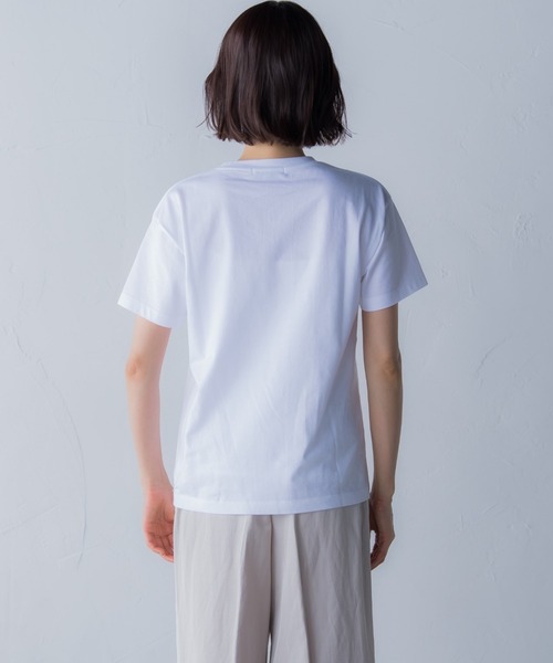 「LAUTREAMONT」 半袖Tシャツ 9号 チャコールグレー レディース_画像6