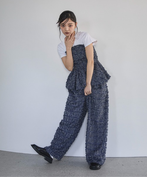 「feepur」 ベアトップ MEDIUM ブラック レディース_画像8