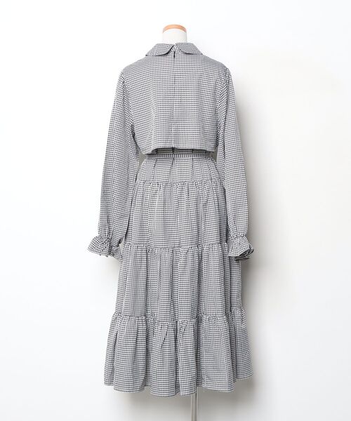 「apres jour」 長袖ワンピース LL ブラック レディース_画像2