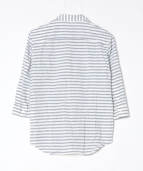 「SHIPS JET BLUE」 7分袖シャツ SMALL ブルー メンズ_画像2