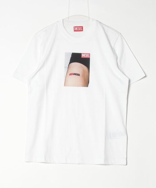 DIESEL（ディーゼル） 半袖Tシャツ MEDIUM ホワイト メンズ : ZOZOTOWN
