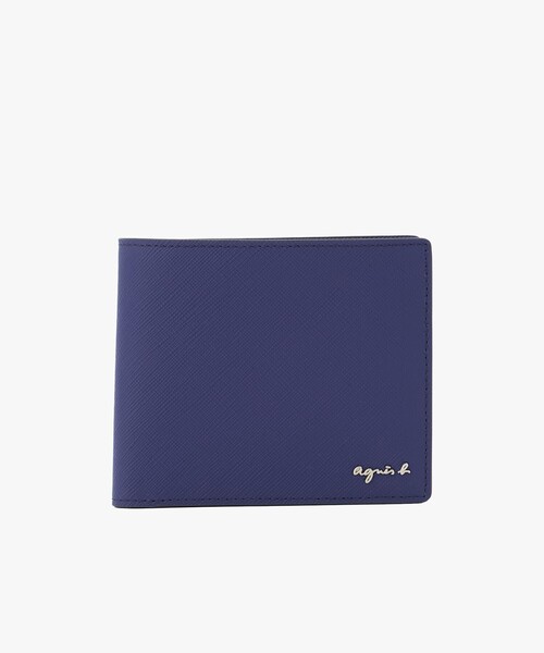 agnis b. ネイビー 二つ折り財布 agnes b.（アニエスベー） 二つ折り 二つ折り財布 財布 レザー