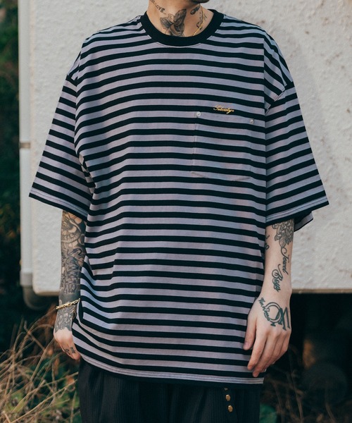 「Subciety」 半袖Tシャツ X-LARGE グレー系その他 メンズ_画像4