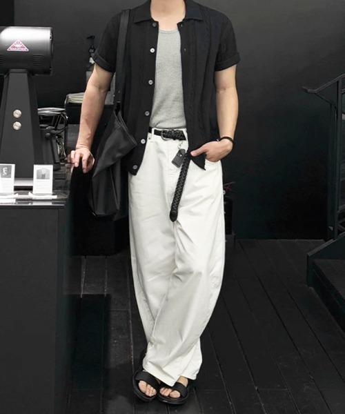 and per se ストライプ サマーニット サイズM NOWLE（ノウル） サマーニット セーター ニット ケーブル 「NOWLE