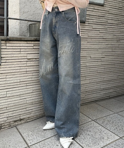 continuer de NICE CLAUP ワイドパンツ ジーンズ デニム デニムパンツ