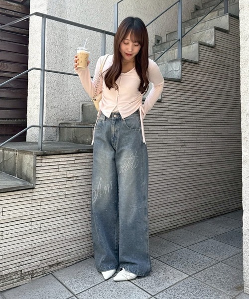continuer de NICE CLAUP ワイドパンツ ジーンズ デニム デニムパンツ