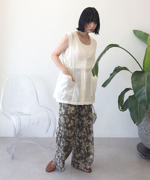Green Parks（グリーンパークス） ベスト ジレ ウエストドロストシアー