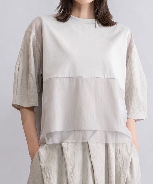 「MARECHAL TERRE」 半袖Tシャツ MEDIUM ブラック レディース_画像2
