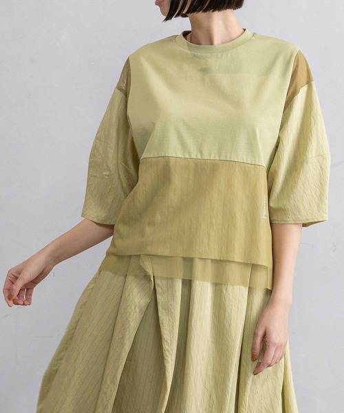 「MARECHAL TERRE」 半袖Tシャツ MEDIUM ブラック レディース_画像4