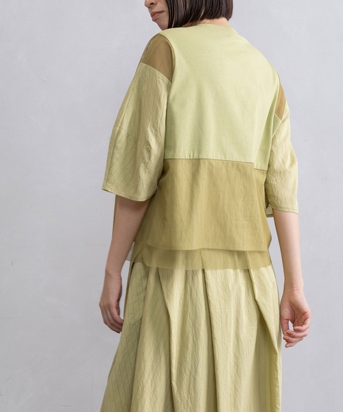 「MARECHAL TERRE」 半袖Tシャツ MEDIUM ブラック レディース_画像5