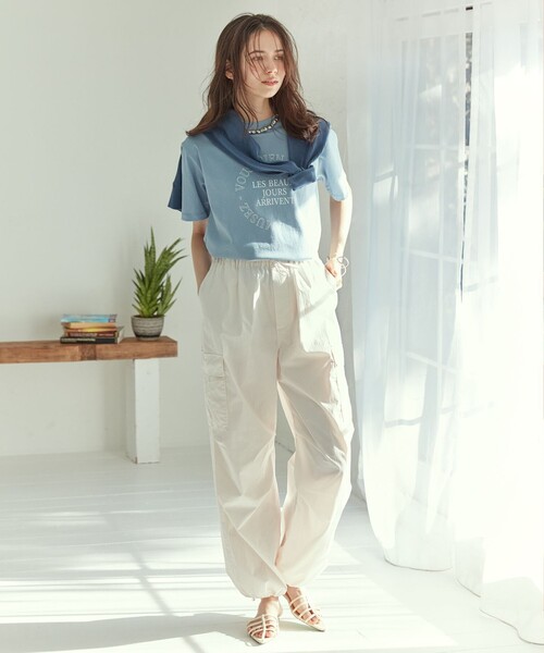 「23区 S」 カーゴパンツ 34 グリーン レディース_画像5