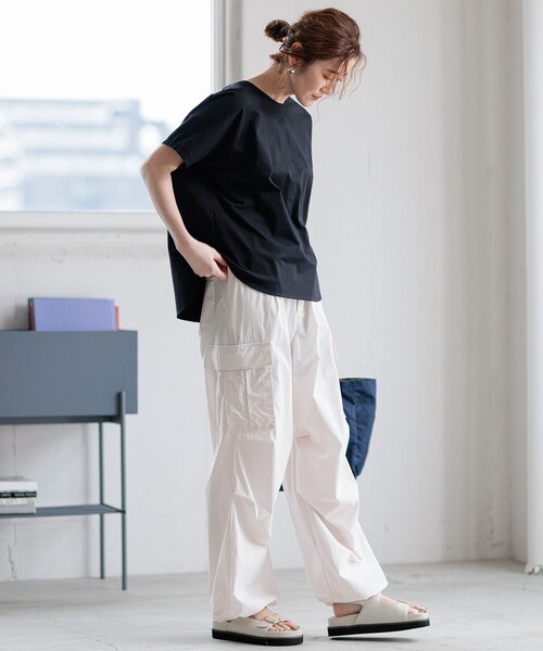 「23区 S」 カーゴパンツ 34 グリーン レディース_画像8