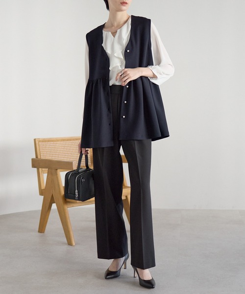 「RIRIYANO」 セットアップ LARGE ネイビー レディース_画像8