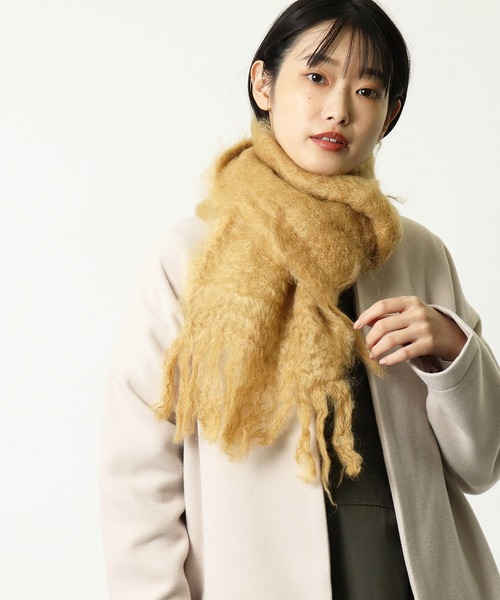 ストール ∴【Adele's MOHAIR / アデーレ モヘア】CAPE MOHAIR FLUFFY-SC002 ケープモヘア マフラー