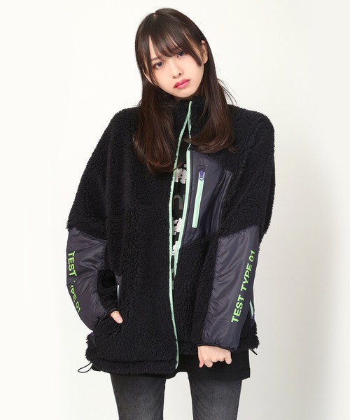 RADIO EVA コート ジャケット RADIO EVA 663 EVANGELION BOA JACKET