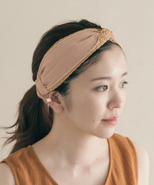 SMELLY（スメリー） ヘアバンド ラタンコンビヘアターバン