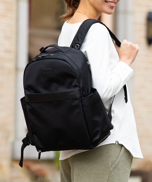 【ブラック】　21L Roomy マザーズリュック　撥水　スウィートマミー 2wayマザーズバッグ3点セット (21L) 【ROOMY】 /トートバッグ