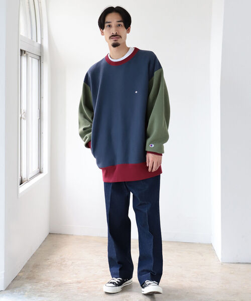 ではアメリ スウェット Champion × BEAMS / 別注 3Tone Pocket Sweat ZOZOTOWN PayPayモール店 - 通販 - PayPayモール ポリエステ