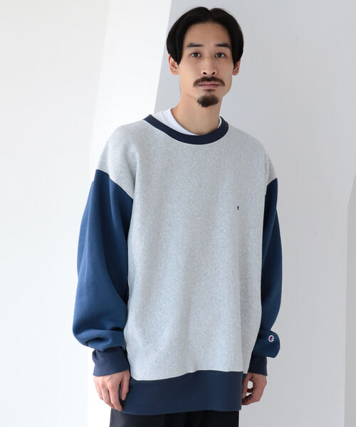 ではアメリ スウェット Champion × BEAMS / 別注 3Tone Pocket Sweat ZOZOTOWN PayPayモール店 - 通販 - PayPayモール ポリエステ