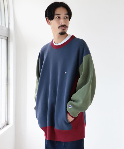 ではアメリ スウェット Champion × BEAMS / 別注 3Tone Pocket Sweat ZOZOTOWN PayPayモール店 - 通販 - PayPayモール ポリエステ