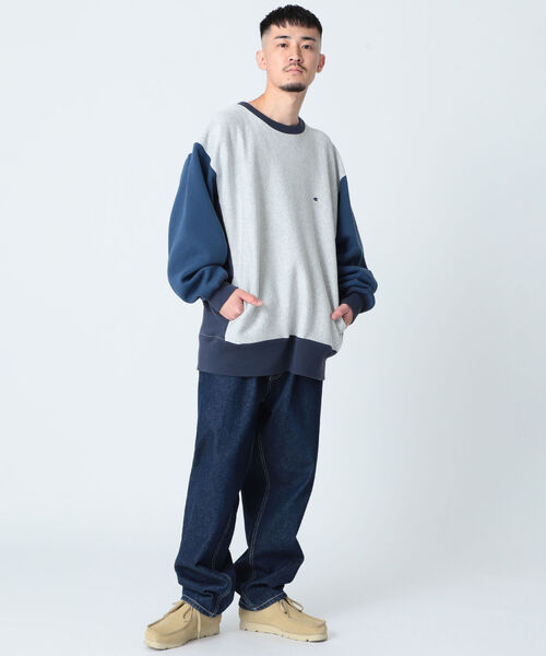 ではアメリ スウェット Champion × BEAMS / 別注 3Tone Pocket Sweat ZOZOTOWN PayPayモール店 - 通販 - PayPayモール ポリエステ