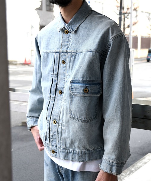 【ATTICK BY JOHNBULL】  デニムジャケット Attick by johnbull デニムジャケット gジャン 「Attick