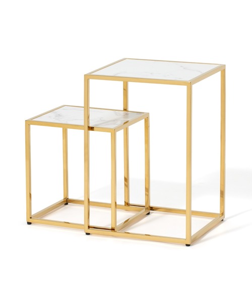 Francfranc（フランフラン） 家具 レーヌ ネストテーブル S マーブル