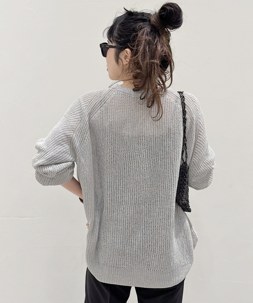 AP STUDIO ラインニットプルオーバー AP STUDIO ニット セーター ヘーゼルプルオーバーニット