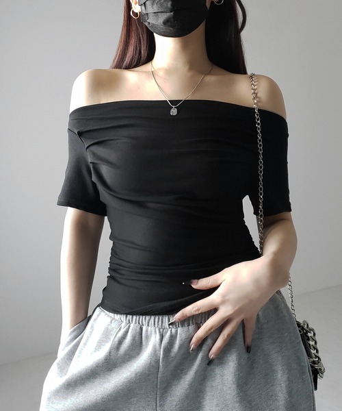 me+em select（ミームセレクト） tシャツ 「 3color 」半袖タック