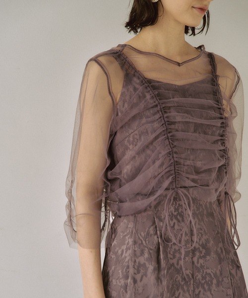 LE'RURE パンツドレス Many way tulle pants dress「低身長向け