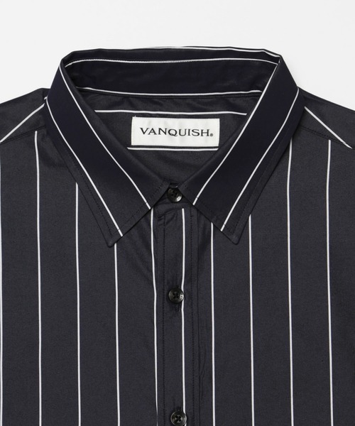 VANQUISH（ヴァンキッシュ） シャツ カジュアル ストライプ シャツ
