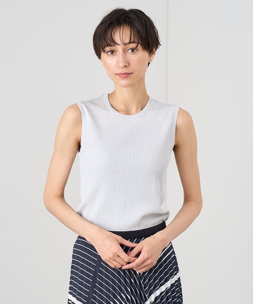 ANAYI（アナイ） ニット セーター LUREXノースリーブ プルオーバー 