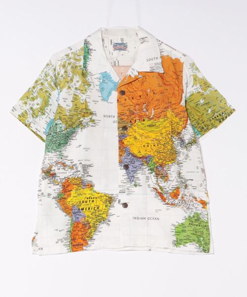 ブラウス シャツ 「HOUSTON」ALOHA SHIRT (MAP) レディース メンズ