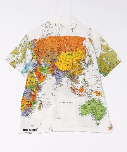 ブラウス シャツ 「HOUSTON」ALOHA SHIRT (MAP) レディース メンズ HOUSTON ブラウス シャツ 「HOUSTON」ALOHA SHIRT (MAP