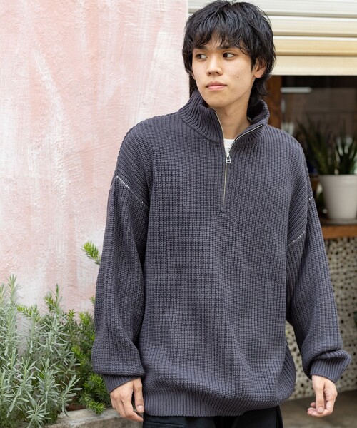 【超美品BEAMSGOLF】ハーフジップニットセーター グレンチェック　Sサイズ 000000016626-01-m.jpg?t=
