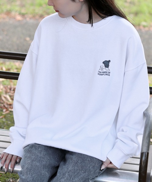 SITRY トレーナー スウェット Girl Embroidery Sweat Shirt/別注