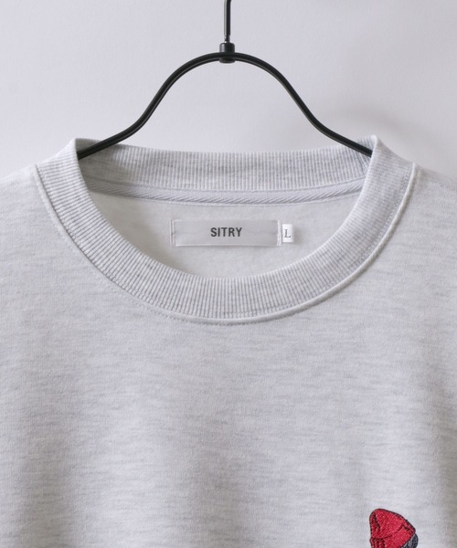 SITRY トレーナー スウェット Girl Embroidery Sweat Shirt/別注