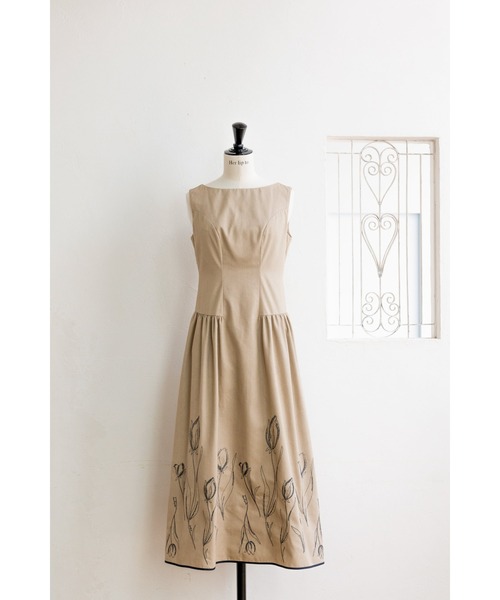 Her lip to スカート Tulip Cotton Blend Midi Dress : ZOZOTOWN Yahoo