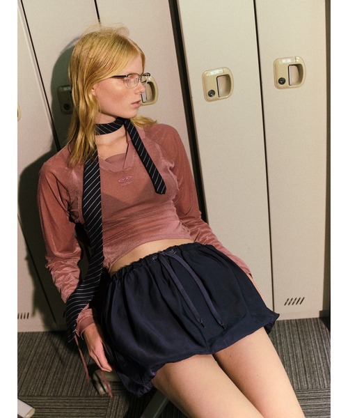 ブラウス シャツ 「UMBRO/アンブロ」Lace Up Velvet Game Shirts レディース umbro ブラウス シャツ 「UMBRO/アンブロ」Lace Up Velvet Game
