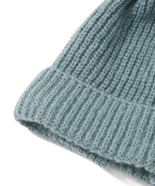 BLUE BLUE ニット帽　オリーブグリーン 30%OFF【THEOREM(セオレム)】Wide Turn Back Knit Cap ニットキャップ