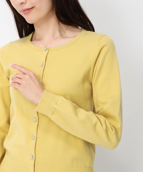 MISCH MASCH ニット セーター 2024秋冬新作ベーシックビジュー釦  