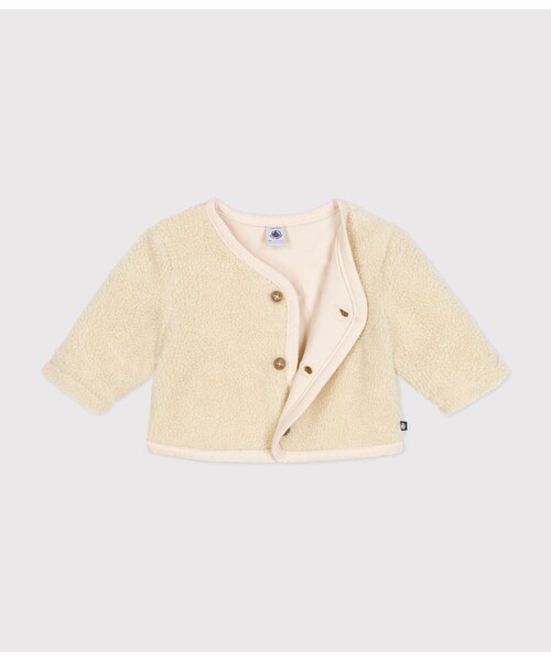 【美品】PETIT BATEAU ダウンコート 18m/24m PETIT BATEAU ダウン アウター フェイクファージャケット キッズ