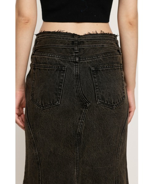 DAMAGE スカート ROOP TOKYO デニムスカート Crash Damage Denim Skirt
